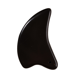 天然泗滨玄黄砭石刮痧板面部美容工具神器脸背全身通用穴位拨筋棒