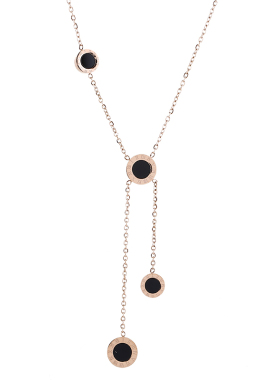 罗马数字项链钛钢女钛钢