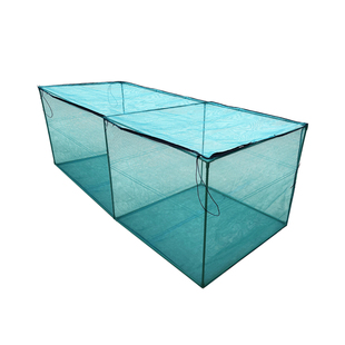 养鱼网箱悬浮骨架固定式养殖渔网鱼笼加盖拉链防逃存鱼大小眼网箱