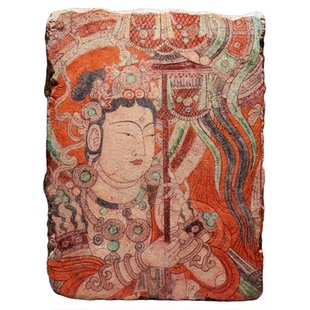 国宝回家持华盖菩萨柏孜克里克石窟壁画冰箱贴俄罗斯冬宫博物馆