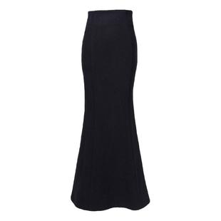 高腰鱼尾裙女春夏名媛气质半身裙垂感荷叶包臀裙时尚性感显瘦长裙