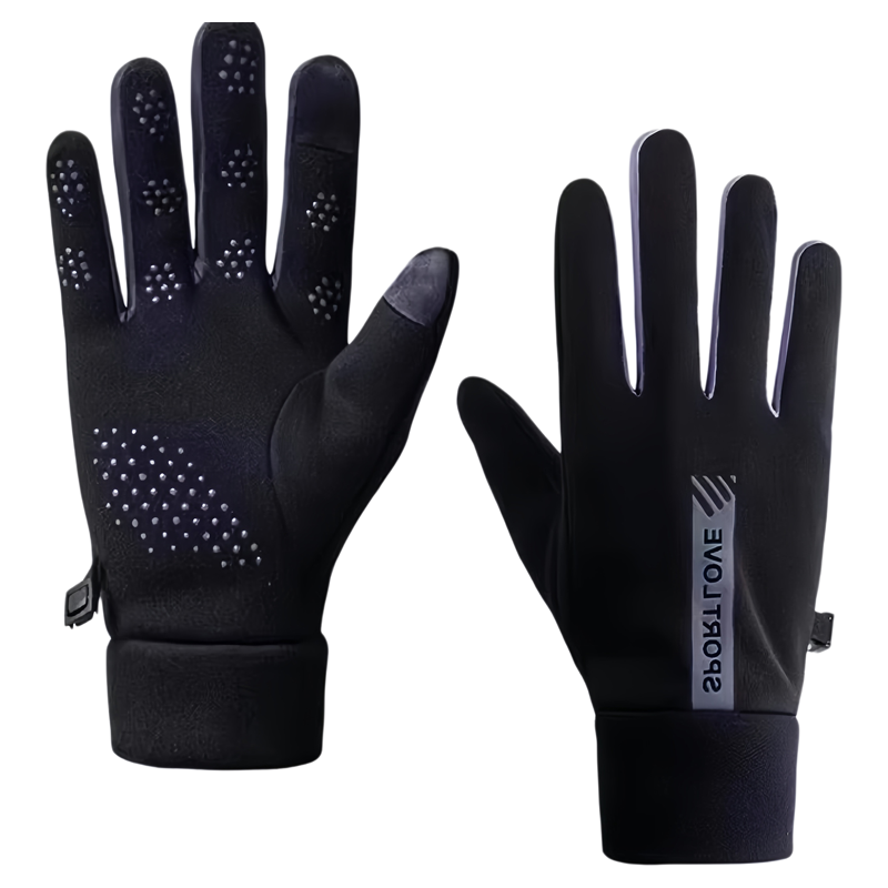 冬季防风防水加绒保暖触屏秋冬季户外电动车手套防滑骑行专用手套