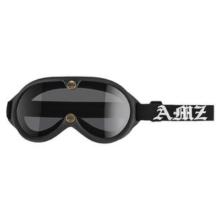 AMZ复古护目镜3/4盔机车骑行摩托车头盔风镜半盔骑士全盔防风镜