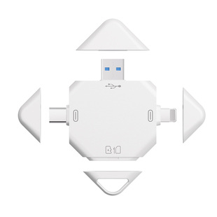 适用富士相机手机读卡器佳能尼康索尼单反苹果SD卡三合一多功能USB3.0高速ccd全能TF电脑Type-c内存大疆配件