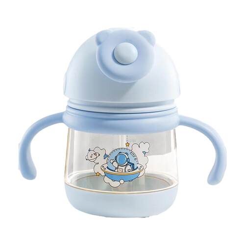 贝肽斯学饮杯鸭嘴杯婴儿6个月以上宝宝防呛水杯PPSU吸管奶瓶杯子