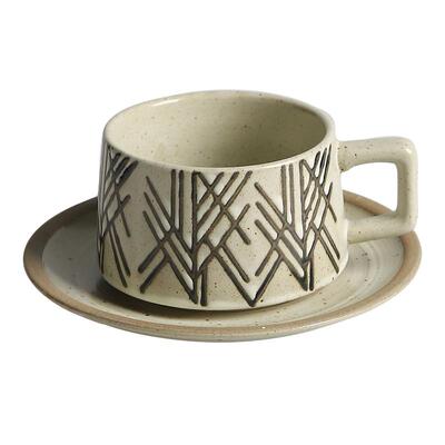 舍里日式复古咖啡杯碟套装