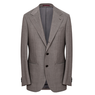 AC精纺全羊毛意式半麻衬高端定制西服套装男结婚商务休闲正装外套