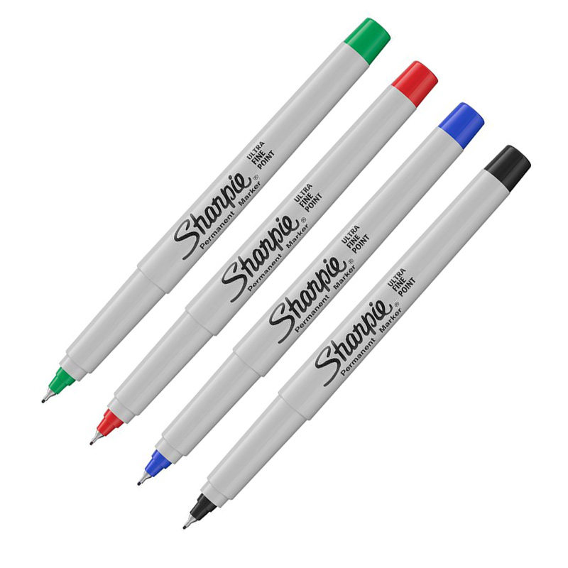 三福锐意马克笔极细sharpie37001油性0.5MM工业无尘实验室记号笔