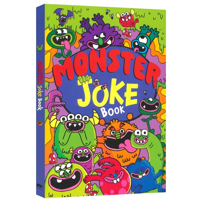 Monster Joke Book 怪物笑话大全 650+笑话 文字游戏 双关语 小学生英语课外读物 全彩插图 英文原版进口儿童图书