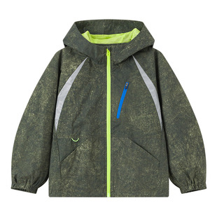 漫画家【自然风壳】儿童外套早秋男女童晕染撞色三防硬壳外套