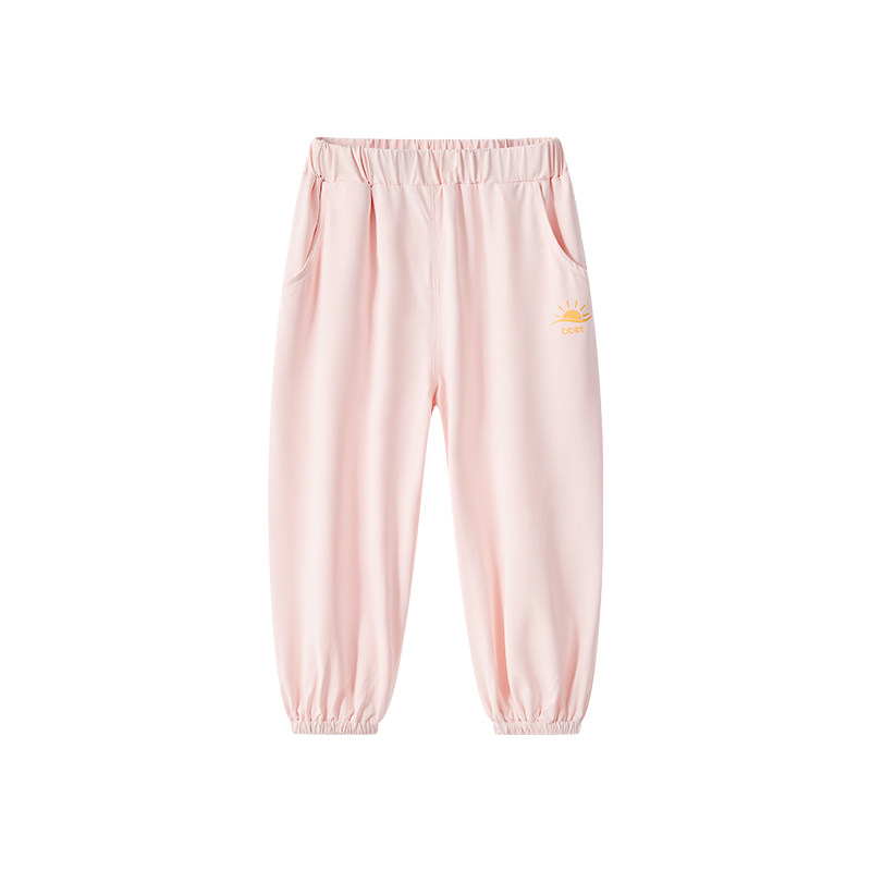 巴比象儿童防蚊防晒裤子春夏季新款男女童冰丝婴儿宝宝运动透气款