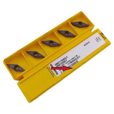 肯纳原装数控刀片单面菱形35度刀粒VBMT11/16钛合金KC5010纯铁