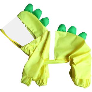 狗狗专用雨衣泰迪比熊柯基雪纳瑞小型犬雨披全包防水衣服带牵引绳