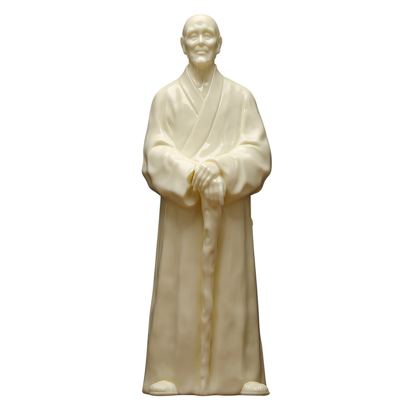 黼山堂《弘一法师》陶瓷人物摆件