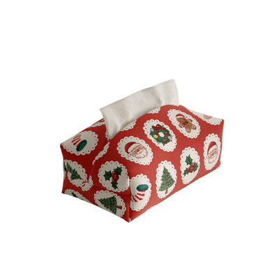 圣诞主题 布艺纸巾盒客厅轻奢高级感桌面创意纸巾套卫生间抽纸包