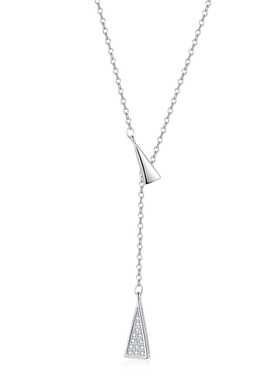 LNIEER时尚气质流苏项链通体纯银