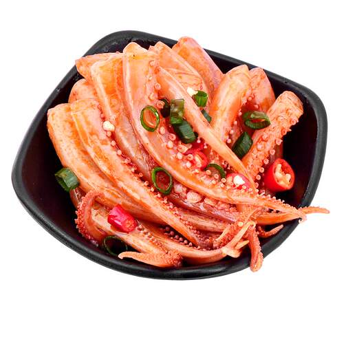 巧大娘酱爆鱿鱼须香辣网红零食小吃海鲜即食鱿鱼麻辣熟食休闲食品