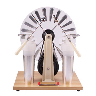 莱顿瓶 高中物理电学实验器材静电起电机电火花发生器发电机教学仪器手动静电感应起电机