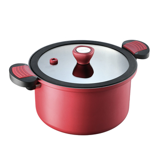 苏泊尔微压汤锅加厚家用抗菌煮锅蒸煮一体双耳炖煮锅燃气电磁炉