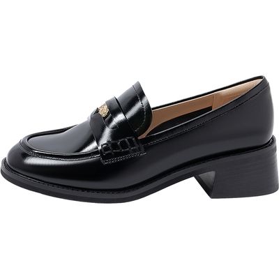 康莉厚底乐福鞋女小皮鞋增高