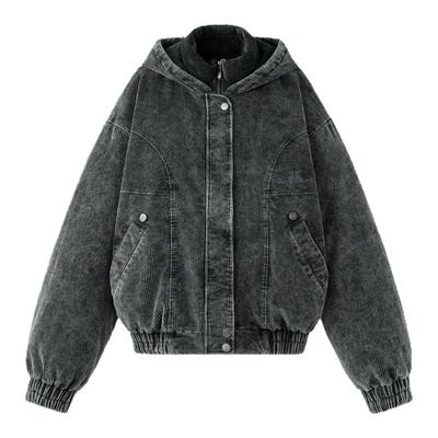 BJHG灯芯绒羽绒服男款2025新款