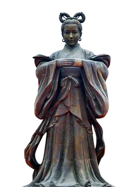 玻璃钢东汉孝女曹娥田园风仿铜