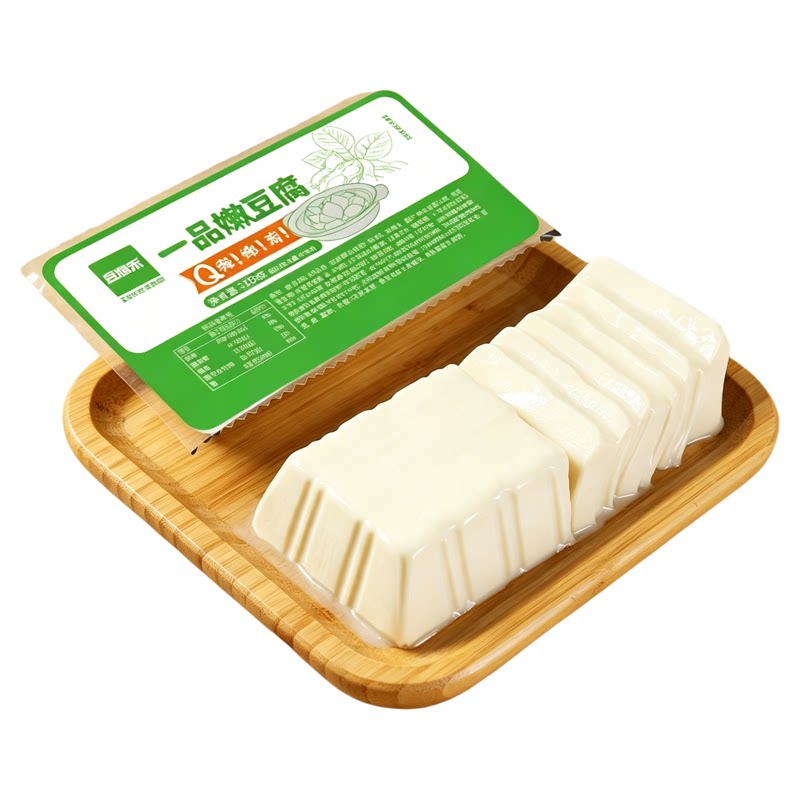 鲜嫩豆腐盒装家常内酯豆腐豆花豆脑商用传统工艺Q弹嫩滑商用批发