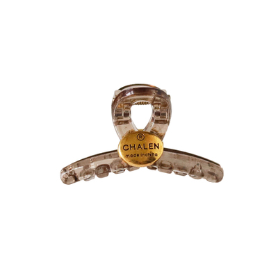 复古冰透咖色抓夹小号森系夹子