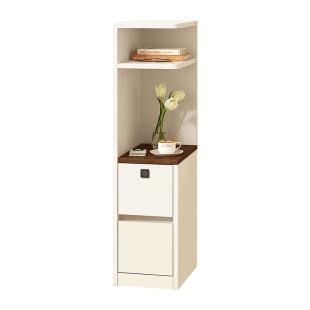 中古奶油2026新款床头柜小户型夹缝床边收纳柜卧室侧边角落柜C24