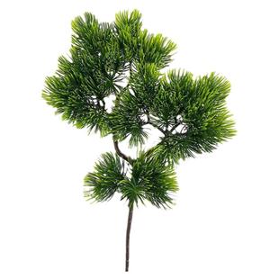 仿真松枝枫叶假松针叶子崖柏松树盆景园艺造景道具美人迎客松工厂