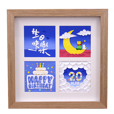 diy生日快乐油画送教程包教会