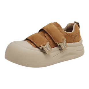 星期六复古厚底加绒休闲板鞋女鞋2025秋冬新款加厚保暖棉鞋面包鞋