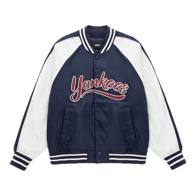 MLB官方 KARINA同款女款潮流撞色夹棉款棒球夹克JPB09