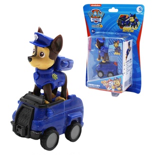 正版汪汪队立大功救援回力车阿奇天天毛毛小砾积木玩具车儿童男孩