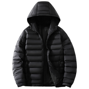 连帽排骨羽绒服男款2025年冬季新款潮牌情侣保暖鸭绒轻薄休闲外套