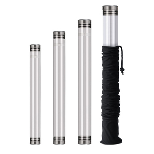 宣纸收纳画筒画卷收纳筒书画字画保存收纳桶挂画画桶塑料圆柱筒国画透明便携画纸保护桶防潮装圆筒便携式细长