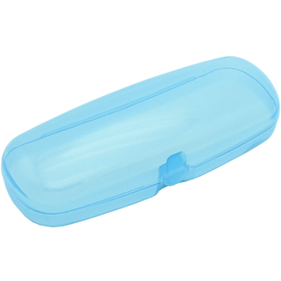 塑料眼镜盒轻便简约男女通用近视眼睛框架老花镜耐摔卡扣式收纳盒