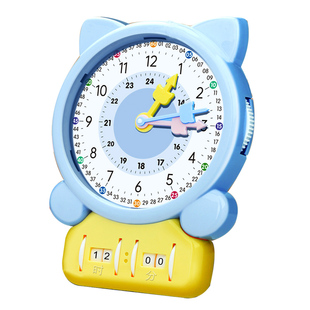 钟表模型儿童蒙氏数学时钟认知教具学具学习认识时间小学生一年级