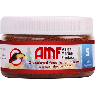 AMF鱼粮海水鱼饲料小丑鱼蓝吊鱼灯科鱼凤尾小颗粒通用微颗粒鱼食