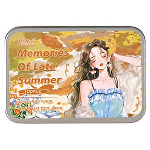 岁光诗匣PET贴纸盒裝韩系100张少年少女人物休闲穿搭DIY素材装饰