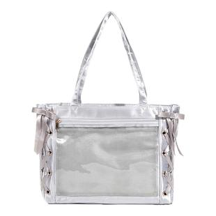 WEGO丝带痛包小食量S少女单肩手提托特包通勤二次元