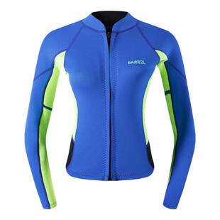 2mm冲浪夹克游泳分体长袖上衣浮潜水母服保暖防晒潜水服WATERSTAR