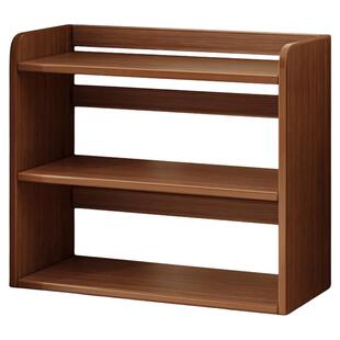 桌上书架子桌面置物架办公桌收纳架学生书桌多层简易书柜双层加宽