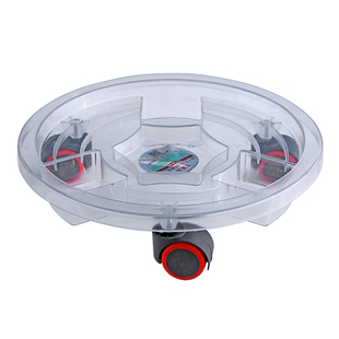 加厚花盆垫透明移动托盘万向轮圆形带滚轮底座接水盘沥水特大号