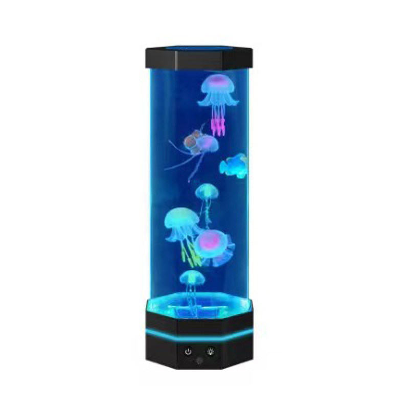 遥控16色水母夜灯海洋观赏氛围灯