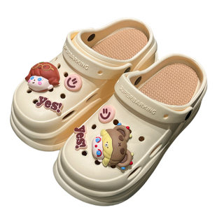 Michelle Girl 2025跨境热卖3d立体洞洞鞋配饰泡泡男孩croc适配