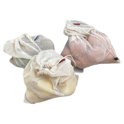 ins风日系全棉编织蔬菜使用网袋