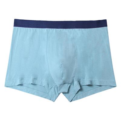 【2条】宝路易莫代尔无痕男士内裤中腰包臀平角裤抗菌裆四角短裤