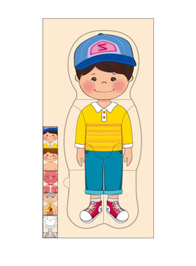 蒙氏教具早教男孩女孩2岁3岁宝宝幼儿童玩具木制拼板多层人体拼图