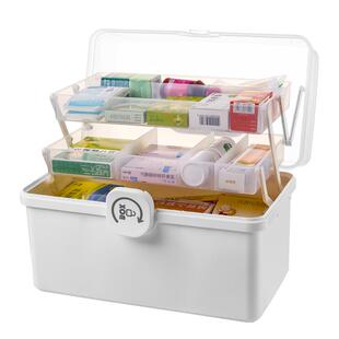 药箱家庭装医药箱家用药品药物收纳盒大号容量多层儿童急救小药盒